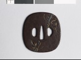 Tsuba with maple leaves (EAX.11101)