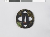 Tsuba in the form of gingko leaves