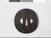 Tsuba with New Year straw rope and noshi, or auspicious abalone (EAX.11184)