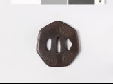 Tsuba with floral medallions