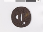 Tsuba with horse chestnut