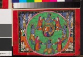 Deities linking hands in a circle
