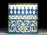 Frieze tile with floral patterns