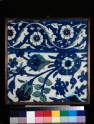 Frieze tile with floral decoration