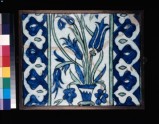 Tile with tulips and vase