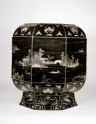 Octagonal box with landscape