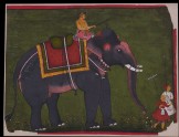 Maharao Bhao Singh riding an elephant