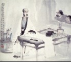 The scholar artist in his studio