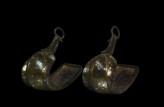 Pair of stirrups with star-shapes and karakusa, or scrolling plant pattern (LI1068.1)