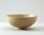 Greenware bowl with flower