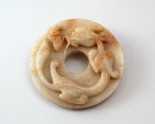 Disc with dragon holding a lingzhi in its mouth