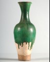 Bottle with green glaze