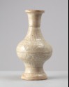 White ware vase with floral decoration