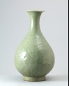 Greenware vase with floral decoration