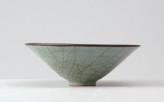 Greenware bowl in the style of Guan ware