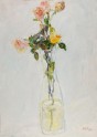 Roses in a glass vase (LI2022.255)