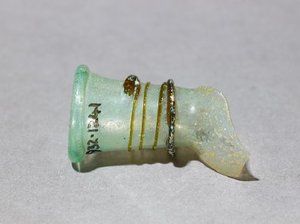 Fragment of a bottle neckoblique