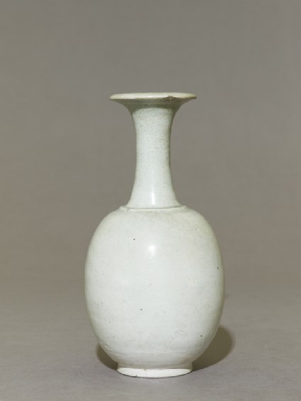 White ware bottle vaseside