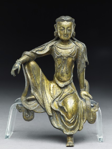 Seated figure of a bodhisattvafront