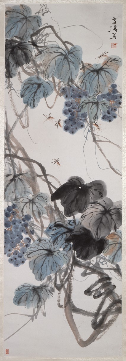 Vine and insectsfront, painting only