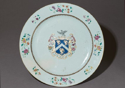 Armorial plate with the arms of Cullum of Devontop
