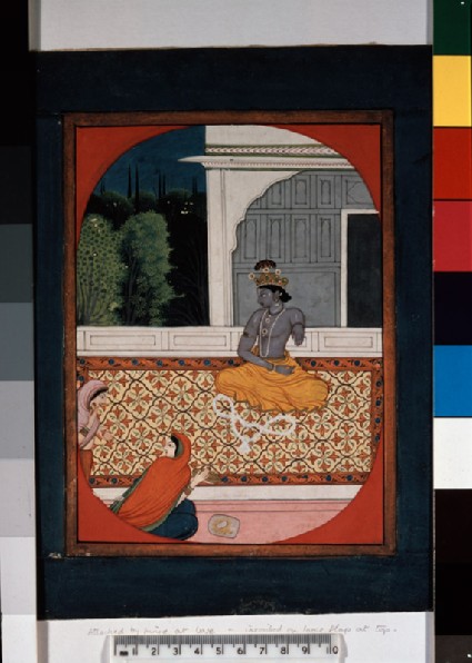 Krishna discards his garlandfront