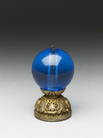 Mandarin hat finial used to indicate the wearer's rankoblique