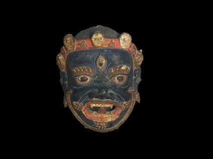 Dance mask representing a guardian deityfront
