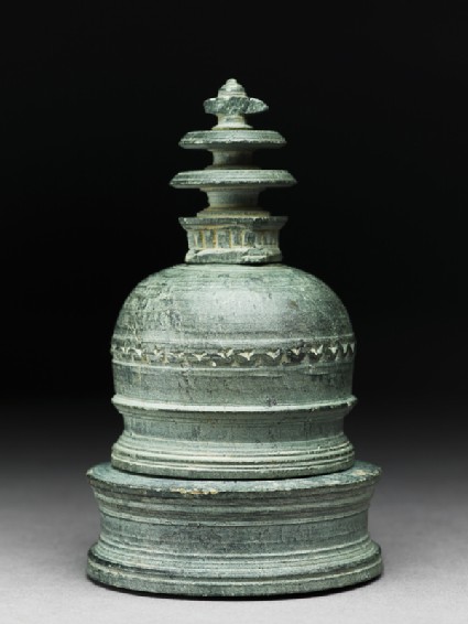 Reliquary in the form of a stupaside