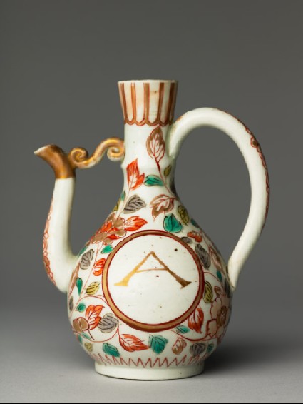 Ewer with scrolling peony decorationside