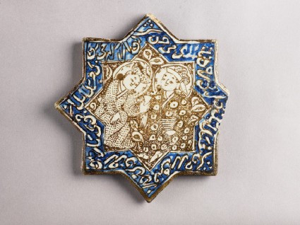 Star tile with two figures drinkingfront