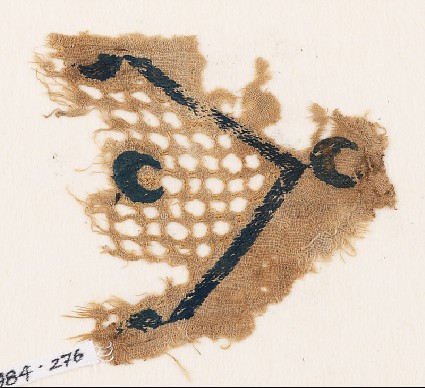 Textile fragment with crescentsfront