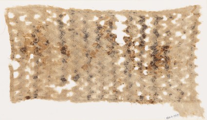Textile fragment with linked chevronsfront