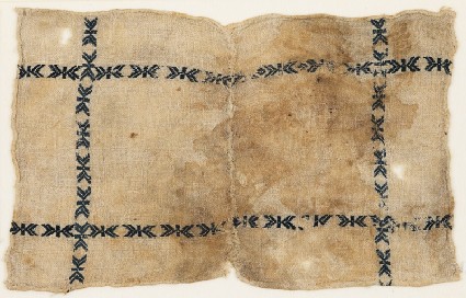 Textile fragment, possibly from a dish coverfront