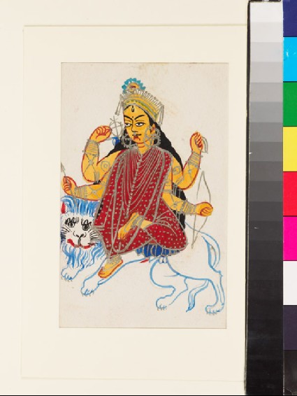 Durga Jagaddhatri on her lionfront