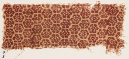 Textile fragment with carnationsfront