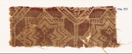 Textile fragment with large starsfront