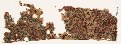 Textile fragment with part of a large medallionfront