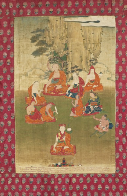 The 8th Tai Situ Lama with nine great teachersfront