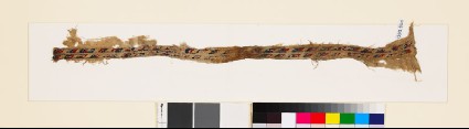 Textile fragment with rhomboidsfront