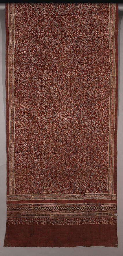 Cloth with hamsa, or geese, lotus buds, and rosettesdetail