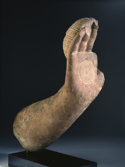 Fragmentary hand and forearm from the Buddhaside