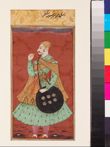 Recto: Bari Mir, son of Sayyid Muzaffar
Verso: A ladyback