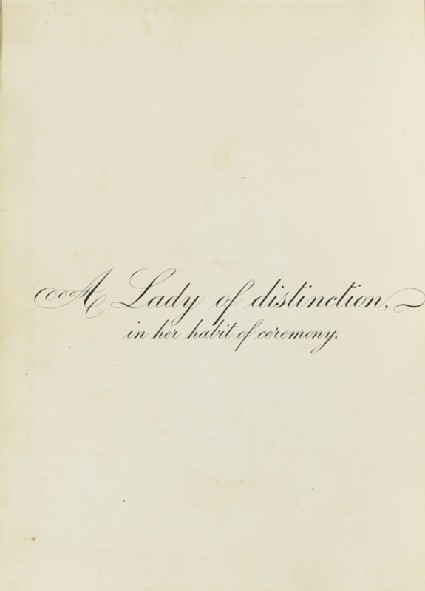 A Lady of Distinction in Her Habit of Ceremonyfront
