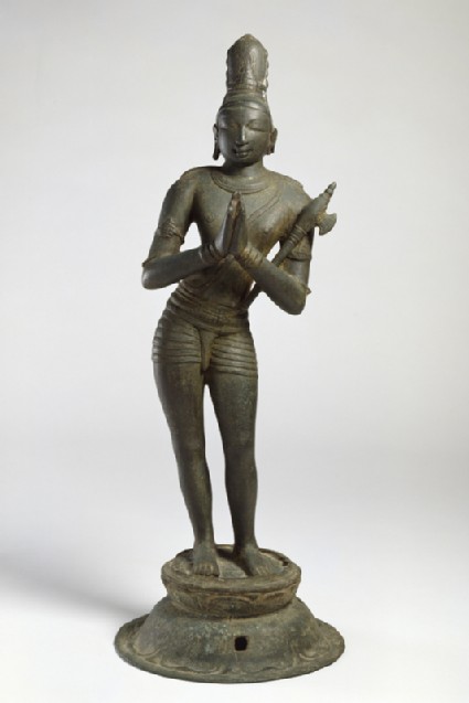 Figure of the saint Chandikeshvarafront