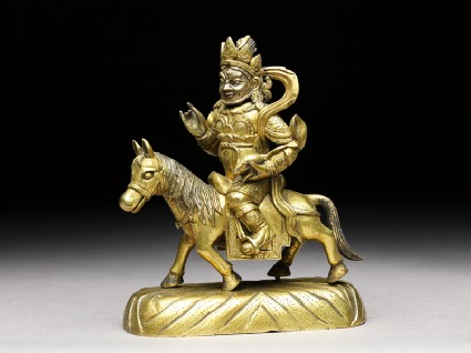 Figure of Kubera on a horseside