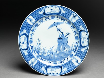 Plate with ‘Parasol Lady’ designtop