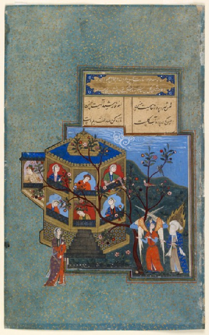 Muhammad and Jibril visiting paradisefront