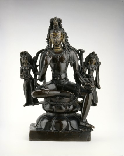 Figure of Padmapani with attendantsfront