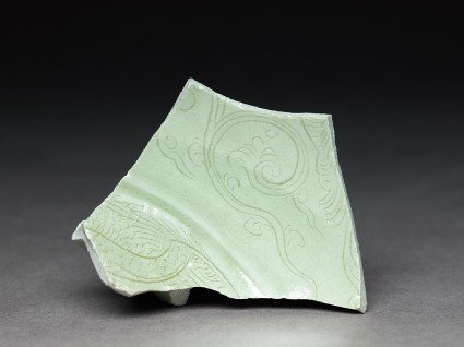 Greenware sherd with tendrilsfront